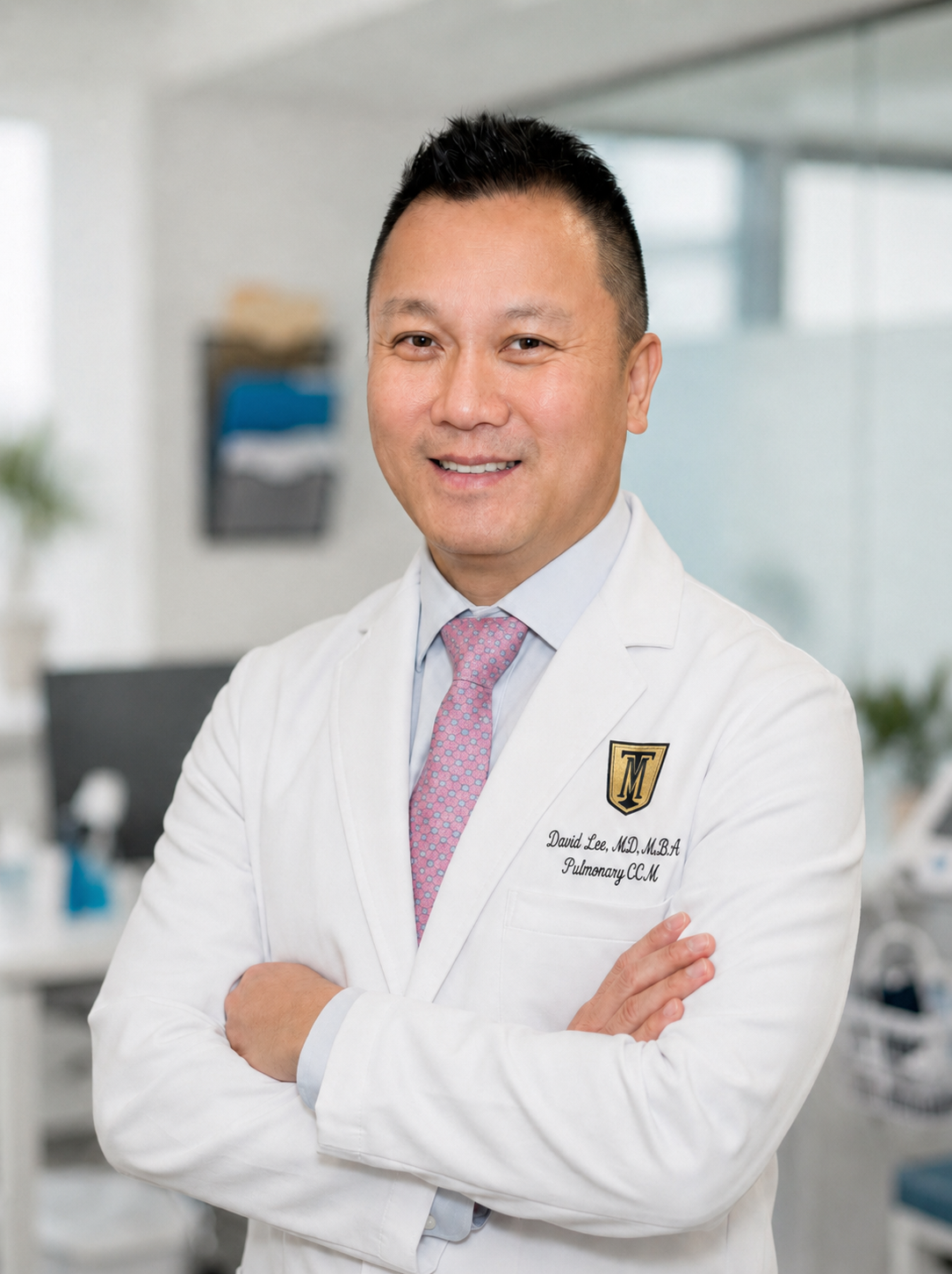 Dr. David Lee, board-certified pulmonologist at Trinity Medical Multi-Specialty Group